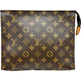 ルイ・ヴィトン LOUIS VUITTON ポッシュ・トワレット M47542 ブラウン モノグラムキャンバス メンズ クラッチバッグ