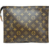 ルイ・ヴィトン LOUIS VUITTON ポッシュ・トワレット M47542 ブラウン モノグラムキャンバス メンズ クラッチバッグ