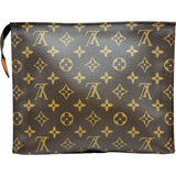 ルイ・ヴィトン LOUIS VUITTON ポッシュ・トワレット M47542 ブラウン モノグラムキャンバス メンズ クラッチバッグ
