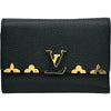 ルイ・ヴィトン LOUIS VUITTON ポルトフォイユ･カプシーヌ コンパクト M82764 ブラック トリヨンレザー レディース 三つ折り財布