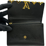 ルイ・ヴィトン LOUIS VUITTON ポルトフォイユ･カプシーヌ コンパクト M82764 ブラック トリヨンレザー レディース 三つ折り財布