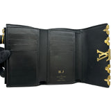 ルイ・ヴィトン LOUIS VUITTON ポルトフォイユ･カプシーヌ コンパクト M82764 ブラック トリヨンレザー レディース 三つ折り財布