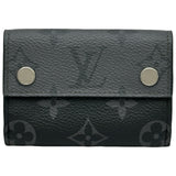 ルイ・ヴィトン LOUIS VUITTON ディスカバリー コンパクト ウォレット M45417 ブラック モノグラム・エクリプス・リバース メンズ 三つ折り財布