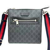 グッチ GUCCI GGスプリームスモールメッセンジャーバッグ 523599 ブラック GGスプリーム メンズ ショルダーバッグ
