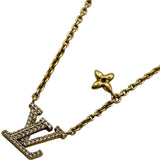 ルイ・ヴィトン LOUIS VUITTON コリエLVアイコニックネックレス ゴールド メタル/ラインストーン アクセサリー