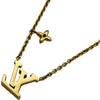 ルイ・ヴィトン LOUIS VUITTON コリエLVアイコニックネックレス ゴールド メタル/ラインストーン アクセサリー