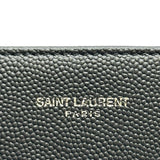 サンローラン SAINT LAURENT ロングジップウォレット 534290 ブラック シルバー金具 レザー メンズ 長財布