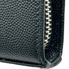 サンローラン SAINT LAURENT ロングジップウォレット 534290 ブラック シルバー金具 レザー メンズ 長財布