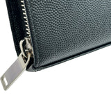 サンローラン SAINT LAURENT ロングジップウォレット 534290 ブラック シルバー金具 レザー メンズ 長財布
