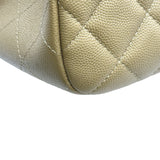 シャネル CHANEL ココマークマトラッセラージショッピングトート A91046 ベージュ ゴールド金具 キャビアスキン レディース トートバッグ