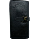 ルイ・ヴィトン LOUIS VUITTON ヴェルティカル ウォレット M81330 ブラック トリヨン レディース 長財布