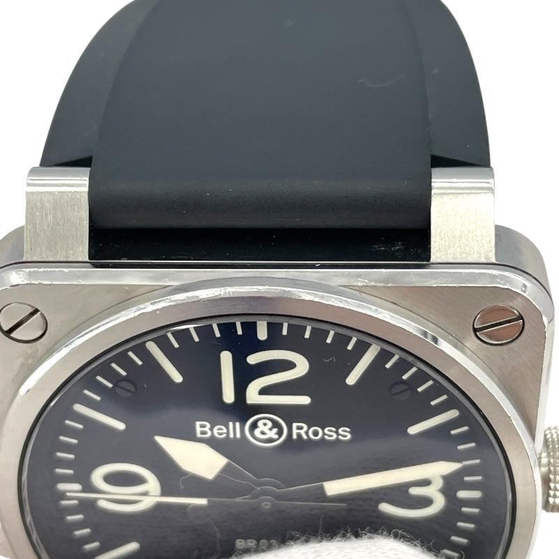 ベル＆ロス Bell & Ross アヴィエーション BR03-92BL-ST/2(BR03-92) ブラック SS メンズ 腕時計
