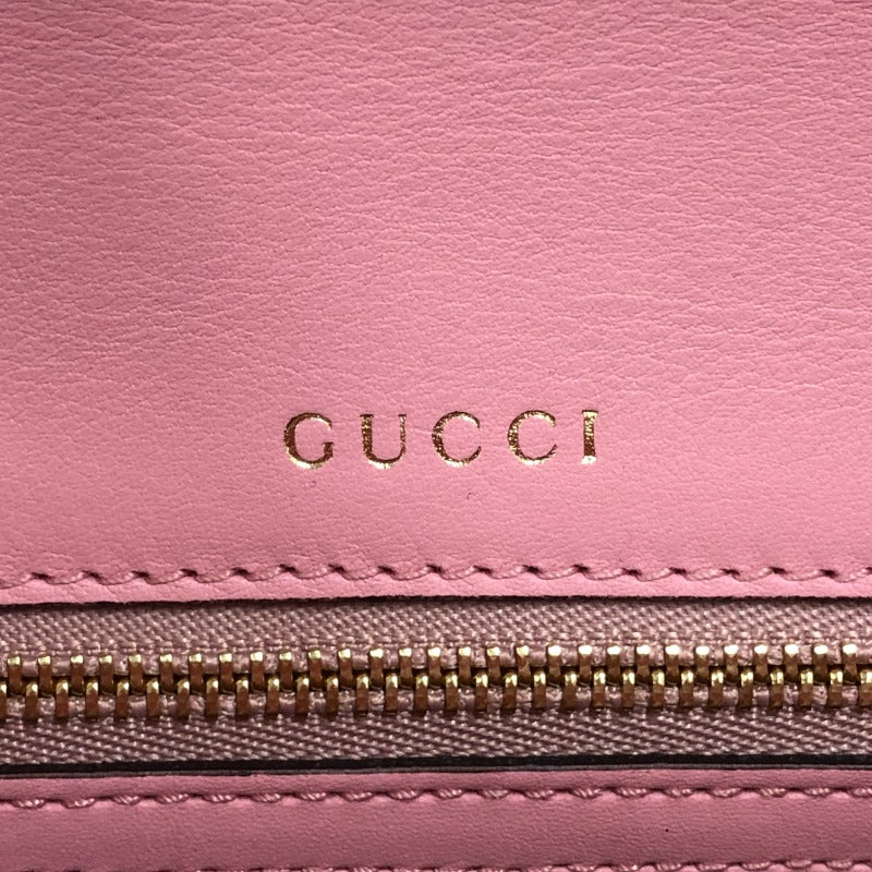 グッチ GUCCI シルヴィ1969 トップハンドル 602781 ピンク パイソン レディース ハンドバッグ