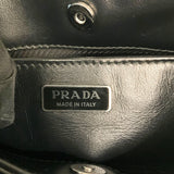 プラダ PRADA クレオショルダーバッグ 1BC499 ブラック ブラッシュドレザー レディース ハンドバッグ