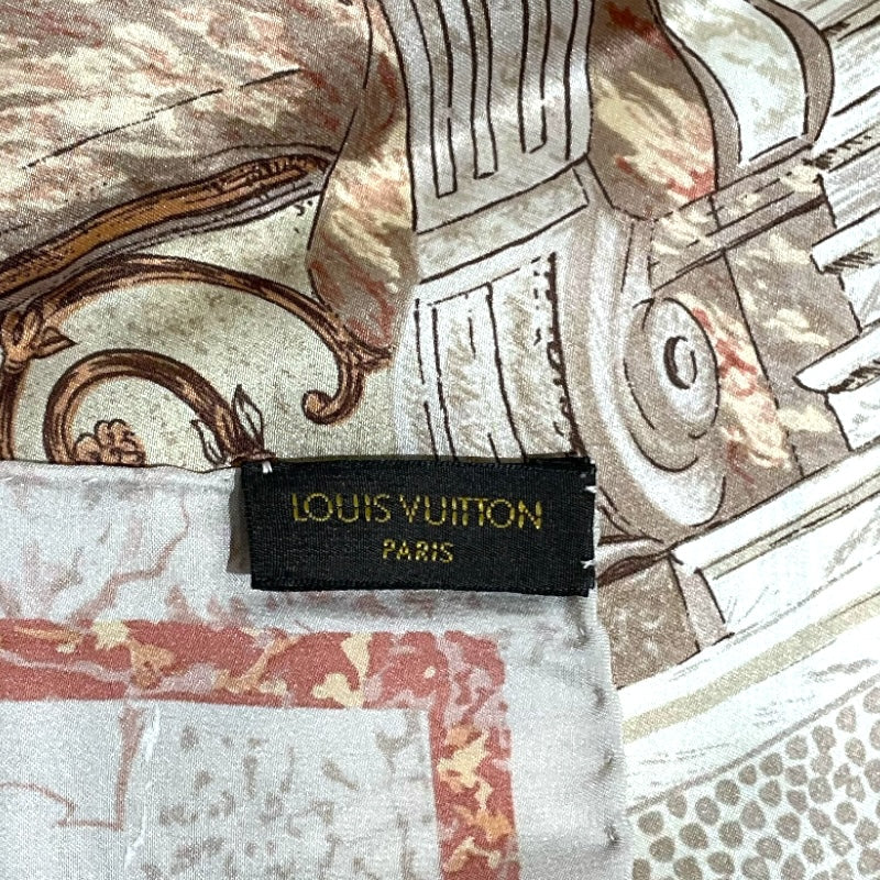 ルイ・ヴィトン LOUIS VUITTON スカーフ ピンク シルク100％ レディース スカーフ
