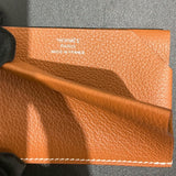 エルメス HERMES Hセリエカードケース Ｂ刻 ゴールド エバーカラー レディース カードケース