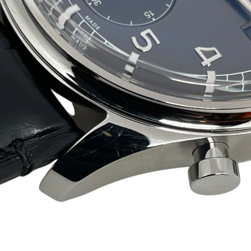 インターナショナルウォッチカンパニー IWC ポルトギーゼ クロノグラフ クラシック IW390404 グレー SS/革ベルト（社外品） 自動巻き メンズ 腕時計