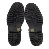 ジミーチュウ JIMMY CHOO メッシュレースアップブーツ ブラック レザー レディース ブーツ