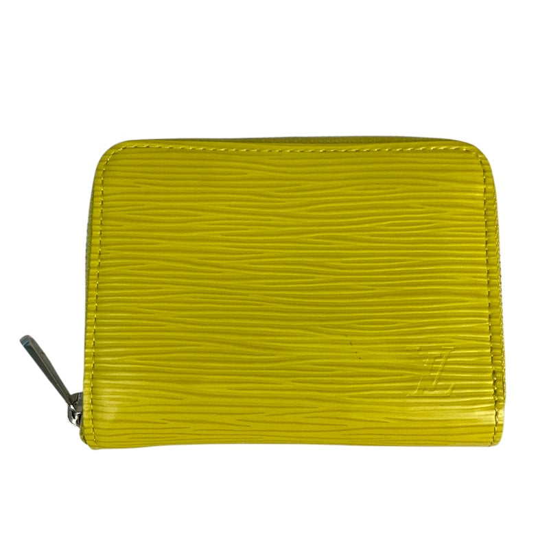 ルイ・ヴィトン LOUIS VUITTON ジッピーコインパース M60439 イエロー エピ ユニセックス コインケース