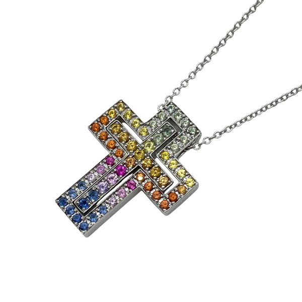 ダミアーニ DAMIANI ベルエポックネックレス レインボー K18WG ジュエリー