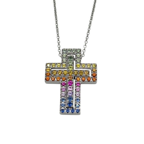 ダミアーニ DAMIANI ベルエポックネックレス レインボー K18WG ジュエリー