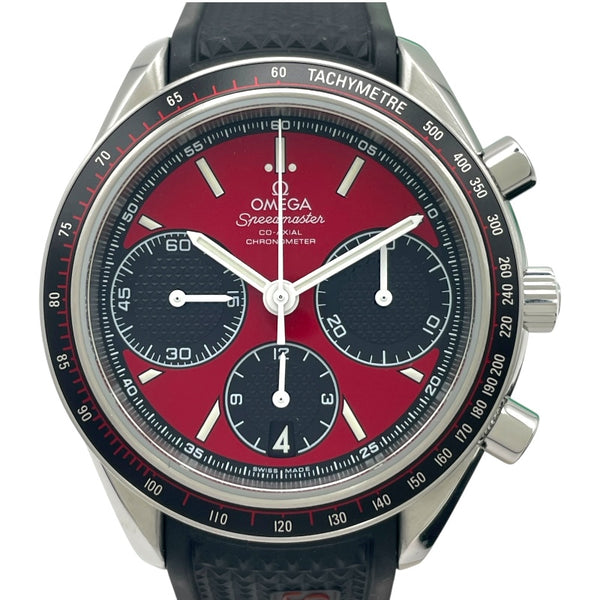 オメガ OMEGA スピードマスターレーシング コーアクシャル クロノメーター クロノグラフ 326.32.40.50.11.001 レッド SS 自動巻き メンズ 腕時計