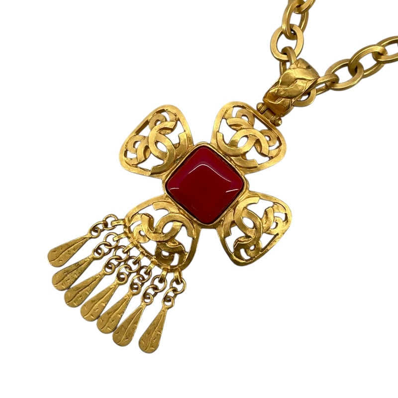 CHANEL シャネル ネックレス ゴールド ココマーク CHANEL シャネル ココマーク ネックレス ゴールドラメ