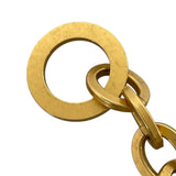 シャネル CHANEL ココマーク クロスネックレス ゴールド レッド メタル アクセサリー