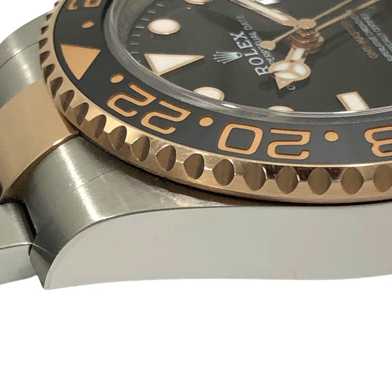 ロレックス ROLEX GMTマスター２ ランダムシリアル 126711CHNR ブラック SS/K18PG メンズ 腕時計