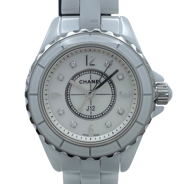 シャネル CHANEL J12 29mm ホワイトシェル H2685 ホワイトシェル セラミック/SS レディース 腕時計