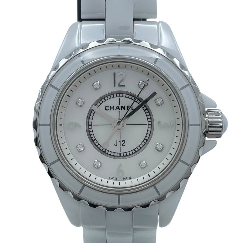 シャネル CHANEL J12 29mm ホワイトシェル H2685 ホワイトシェル セラミック/SS レディース 腕時計