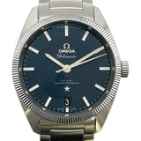オメガ OMEGA グローブマスター 130.30.39.21.03.001 ネイビー SS 自動巻き メンズ 腕時計