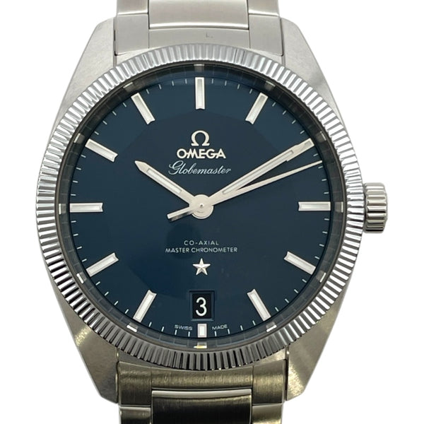 オメガ OMEGA グローブマスター 130.30.39.21.03.001 ネイビー SS 自動巻き メンズ 腕時計