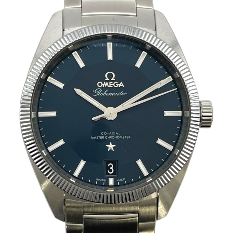 オメガ OMEGA グローブマスター 130.30.39.21.03.001 ネイビー SS 自動巻き メンズ 腕時計