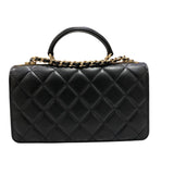 シャネル CHANEL トレンディCC チェーンウォレット AP4184 ブラック・ゴールド金具 ラムスキン レディース ショルダーバッグ