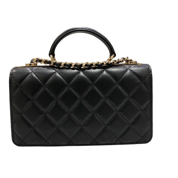 シャネル CHANEL トレンディCC チェーンウォレット AP4184 ブラック・ゴールド金具 ラムスキン レディース ショルダーバッグ