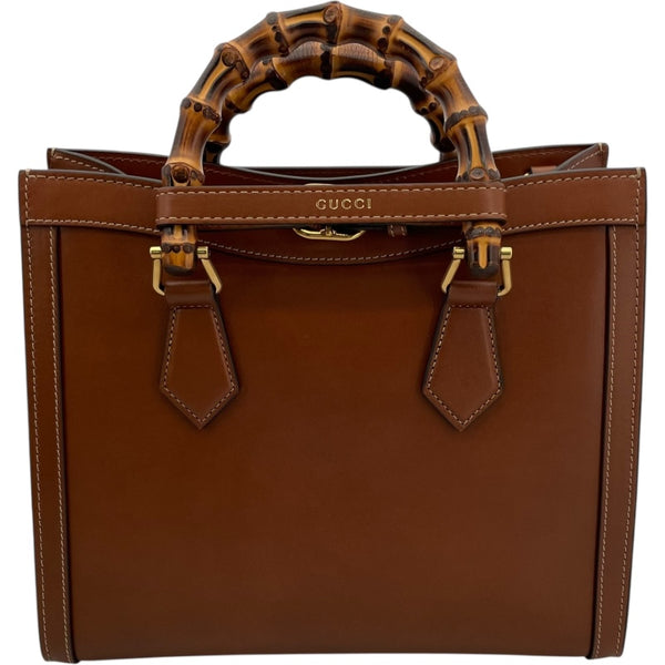 グッチ GUCCI ダイアナスモールハンドバック 660195 ブラウン GD金具 レザー レディース ハンドバッグ