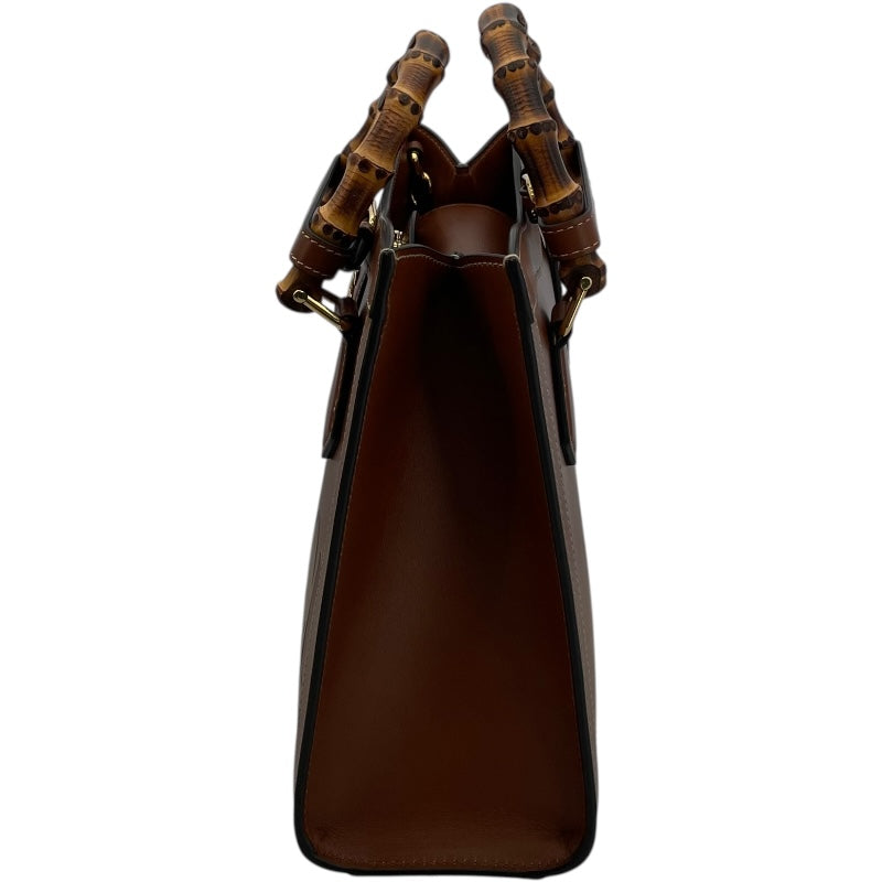 グッチ GUCCI ダイアナスモールハンドバック 660195 ブラウン GD金具 レザー レディース ハンドバッグ