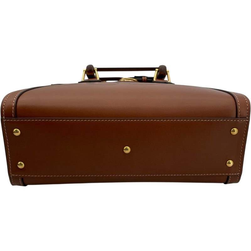 グッチ GUCCI ダイアナスモールハンドバック 660195 ブラウン GD金具 レザー レディース ハンドバッグ