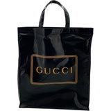 グッチ GUCCI ロゴトートバッグ 575140 ブラック コーティングキャンバス レディース トートバッグ
