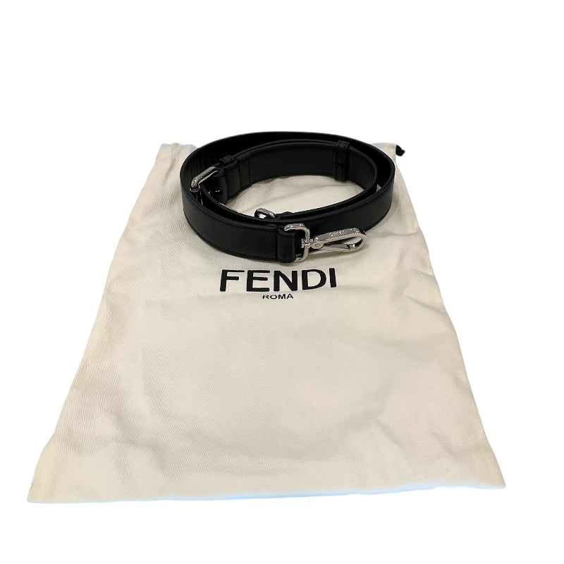 フェンディ FENDI FFｼﾞｬｶﾞｰﾄﾞ2WAYｼｮｯﾋﾟﾝｸﾞﾊﾞｯｸﾞ 7VA390 ブラック SV金具 レザー レディース トートバッグ