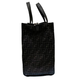 フェンディ FENDI FFｼﾞｬｶﾞｰﾄﾞ2WAYｼｮｯﾋﾟﾝｸﾞﾊﾞｯｸﾞ 7VA390 ブラック SV金具 レザー レディース トートバッグ