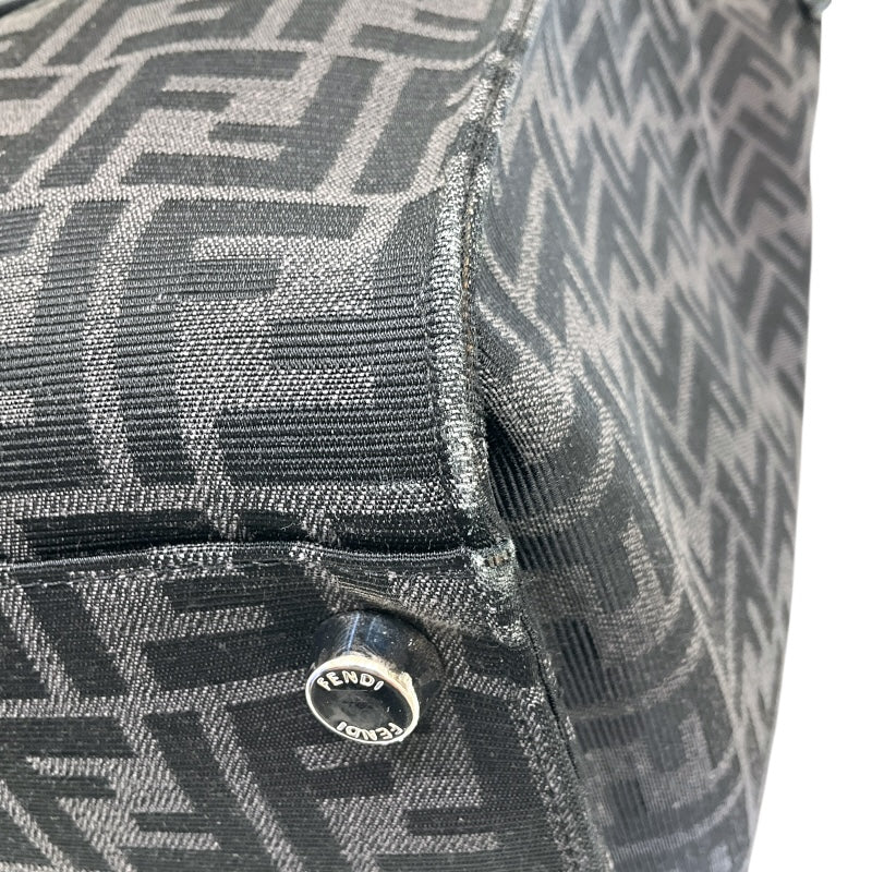 フェンディ FENDI FFｼﾞｬｶﾞｰﾄﾞ2WAYｼｮｯﾋﾟﾝｸﾞﾊﾞｯｸﾞ 7VA390 ブラック SV金具 レザー レディース トートバッグ