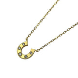 エテ ete ホースシューモチーフ 5Pダイヤ ネックレス ゴールド K18 ジュエリー