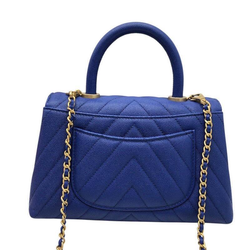 シャネル CHANEL ココハンドルXS A92990 キャビアスキン レディース ハンドバッグ