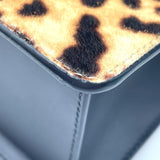 グッチ GUCCI シルヴィ レオパード ハラコ/レザー レディース ショルダーバッグ
