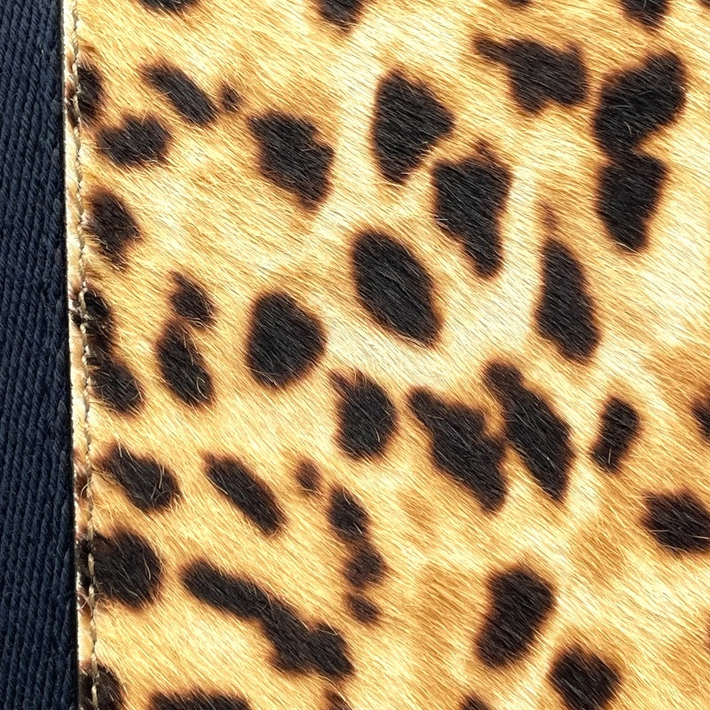 グッチ GUCCI シルヴィ レオパード ハラコ/レザー レディース ショルダーバッグ