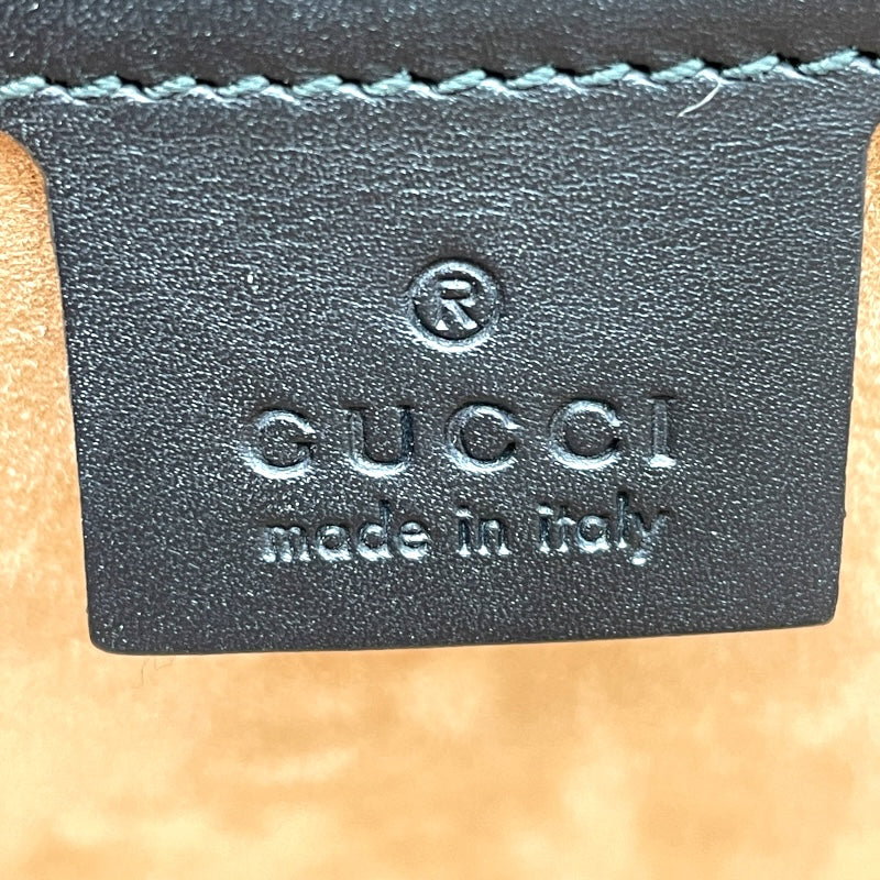 グッチ GUCCI シルヴィ レオパード ハラコ/レザー レディース ショルダーバッグ