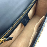 グッチ GUCCI シルヴィ レオパード ハラコ/レザー レディース ショルダーバッグ