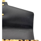 グッチ GUCCI シルヴィ レオパード ハラコ/レザー レディース ショルダーバッグ